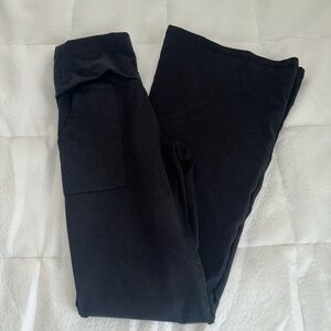 Aerie the hip hugger high wasted fold over flare leggings